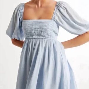 Abercrombie & Fitch (A&F) Emerson Puff Sleeve Mini Dress